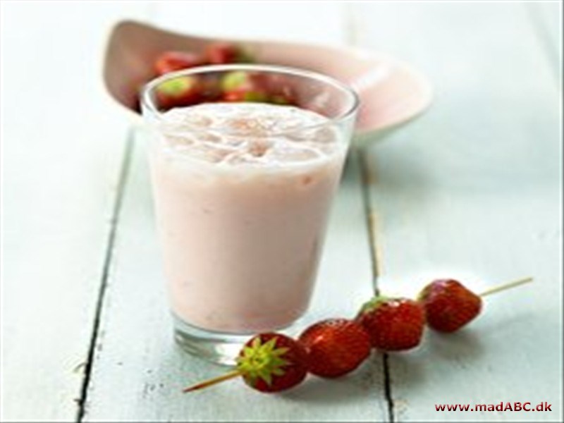 Yoghurtdrik med jordbær