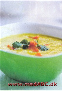Denne meget velsmagende suppe kan gøres stærkere med chiliolie oveni - eller et par tryk på sprayen med Chili snaps. 