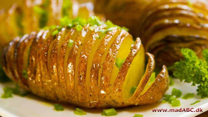 Hasselback kartofler i mikroovn