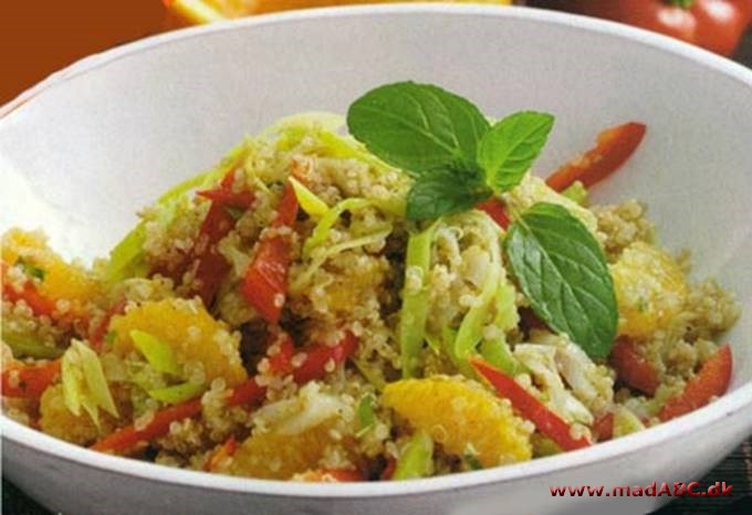 Quinoa-salat med porre