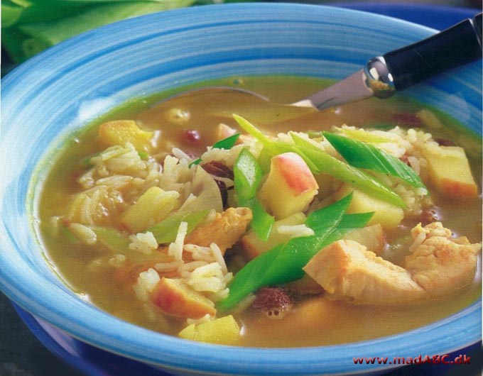 Mulligatawny suppe - få en skøn opskrift på karrysuppe med kylling