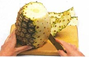 Ananasskiver i krydret sauce