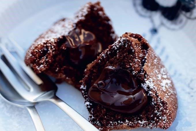 Blødende chokoladekage Molleux au chocolat