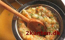 Kartoffel- og svampe suppe