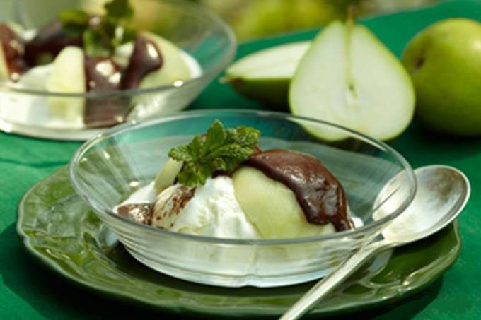 Pærer Belle Helene klassisk fransk dessert