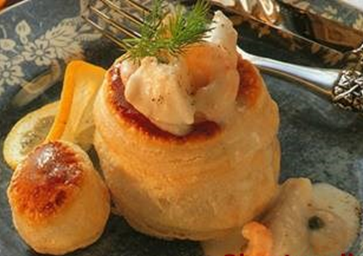 Vol-au-vent med fisk