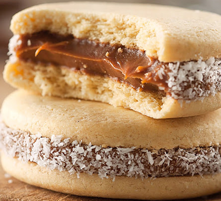 Kokoskager med creme - Alfajores de maicena