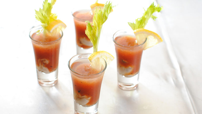 Østers Bloody Mary
