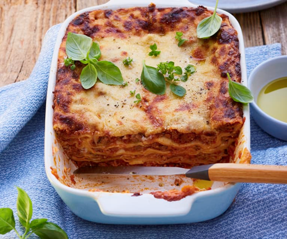 En klassisk lasagne bolognese