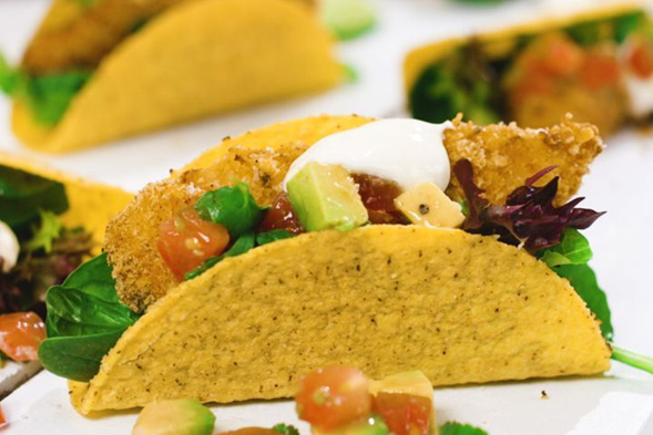 Kylling tacos sundere i airfryer