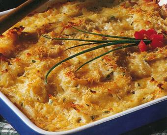 Kartoffelgratin med parmesan