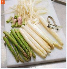 Friske asparges med Sauce Mousseline