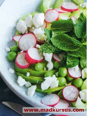 Grillede koteletter med grøn salat