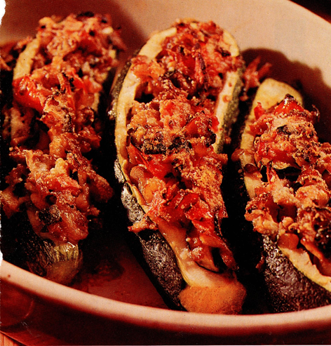 Farserede squash courgetter eller zucchini