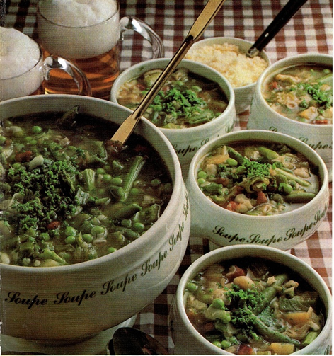 Grøn minestrone med grov flute