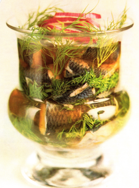 Syltede sild i glas