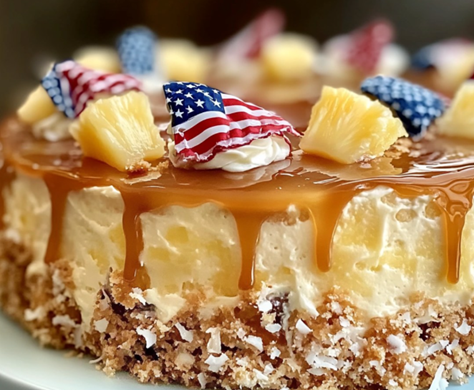 Amerikansk Ananas-kokos kage