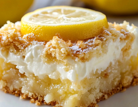 Citron- og flødeostkage