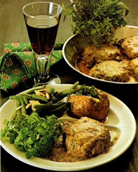 Hakkebøf med ovnbagt kryddersmør