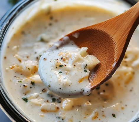 Hvidløgs parmesansauce