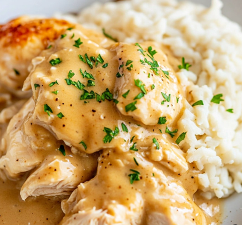 Kylling og sauce i slowcooker