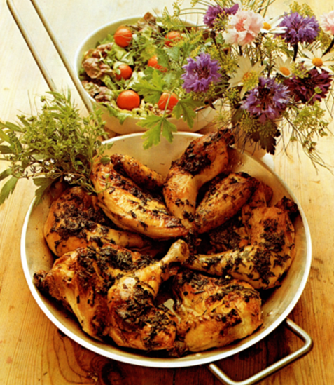Kyllinger med krydderurter