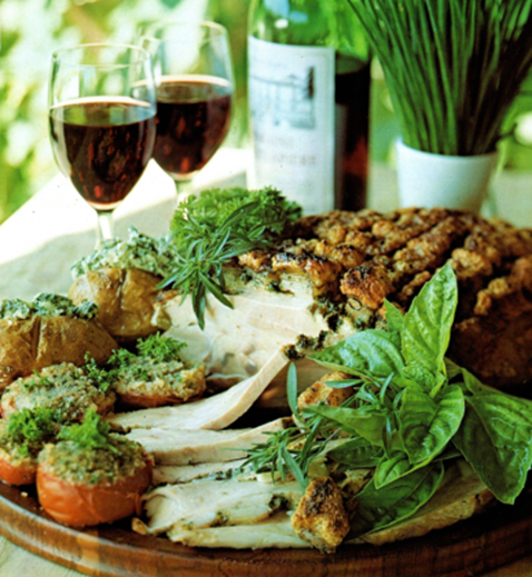 Skinkesteg med krydderurter