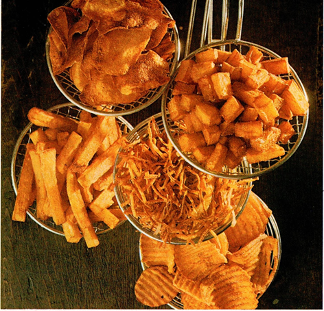 Friturekogte kartofler - pommes frites