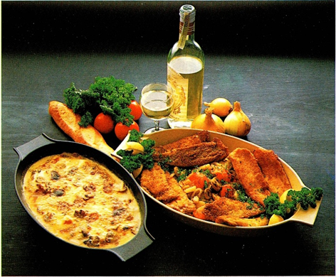 Gratinerede fiskefileter