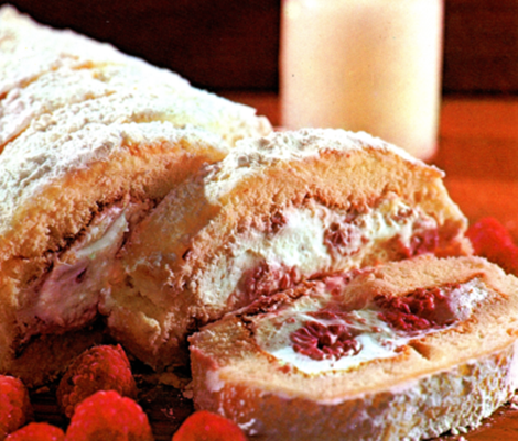 Hindbær roulade