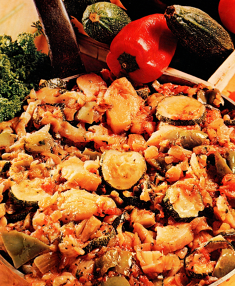 Ratatouille - blandet grønsagsgryde fra Provence