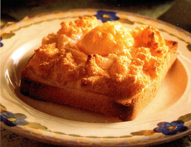 Gratinerede rejebrød