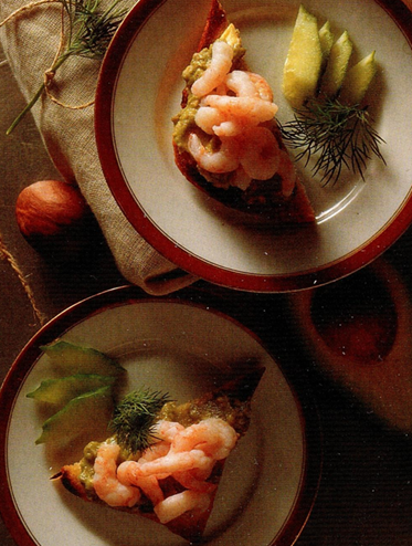 Smørrebrød med grønt smør
