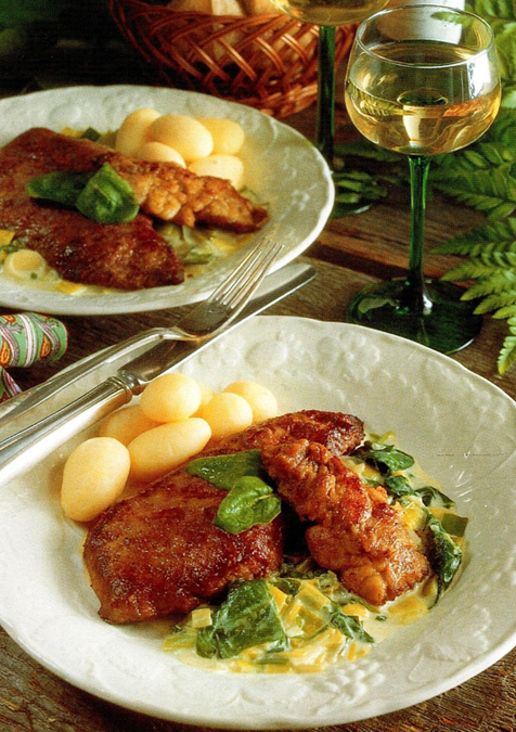 Kalveschnitzel Parisienne