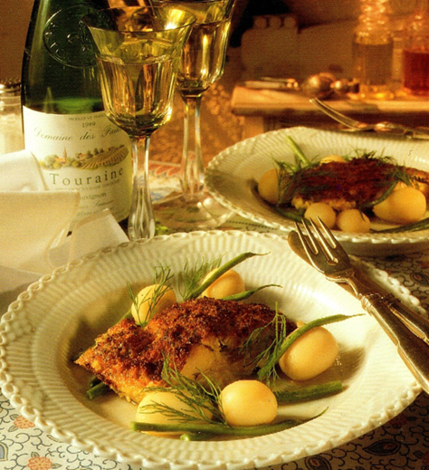 Sandartfilet med sprødt låg