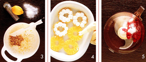 Ananas med nøddemarengs