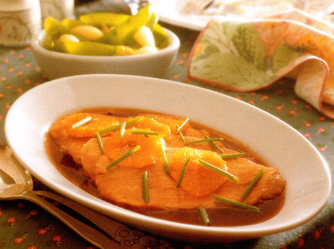 Appelsinglaseret kalkunbryst