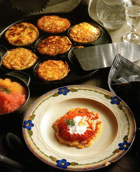 Blinis med hytteost