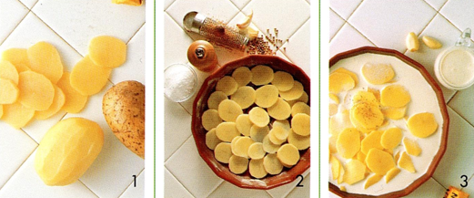 Fransk kartoffelgratin