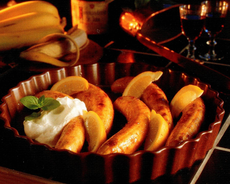 Glaserede bananer