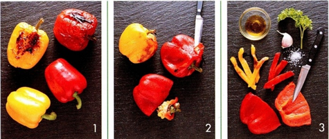 Grillede peberfrugter