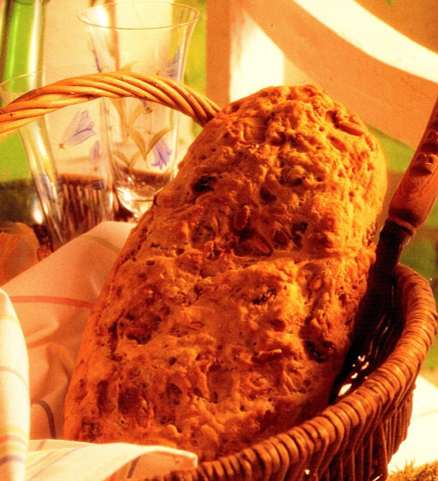 Italienske brød med frugt og rosmarin