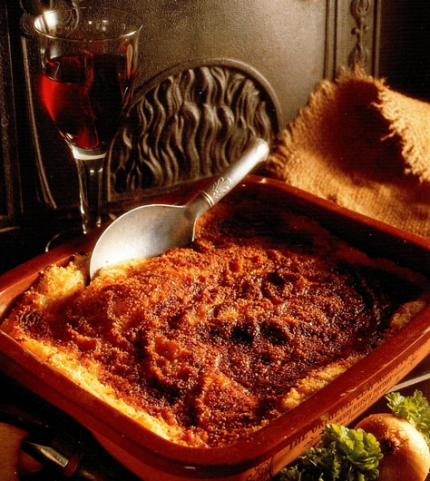 Kartoffelmosgratin under ostedække