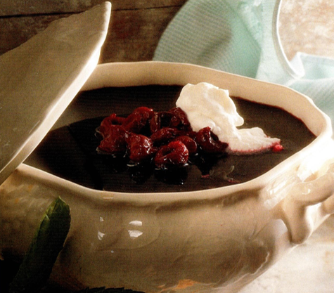 Kirsebærsuppe med mynte