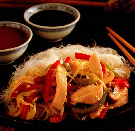 Kylling Chow Mein