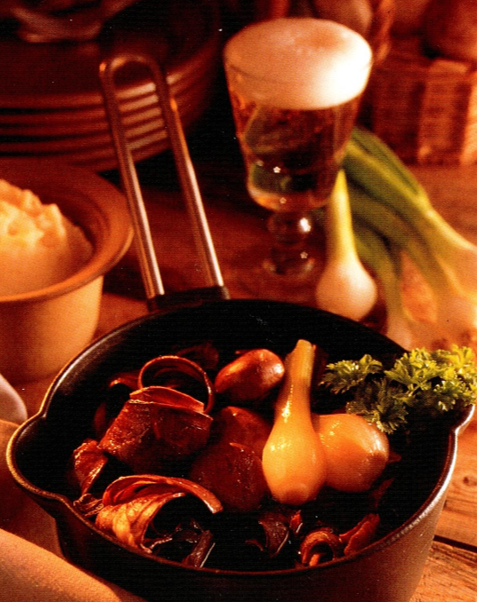 Rensdyrgryde med champignoner