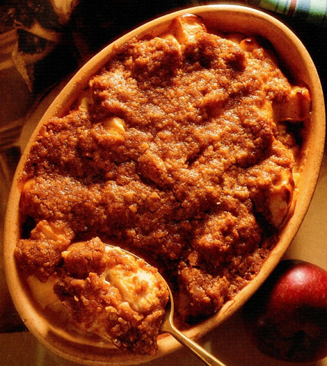 Sprød æblegratin