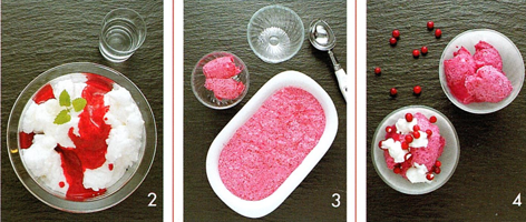 Tyttebærsorbet