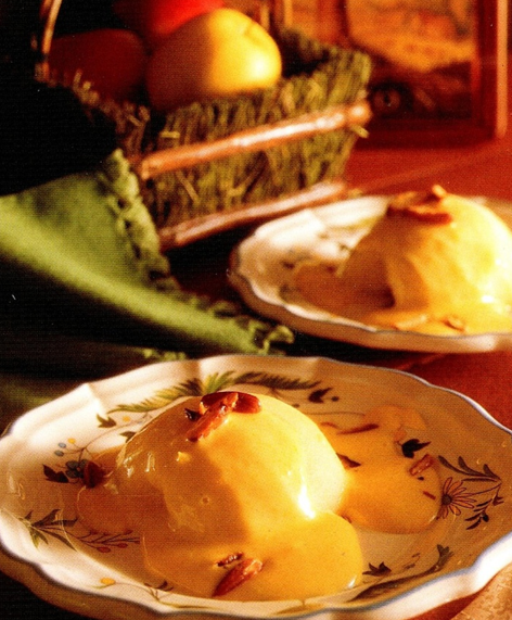 Varme æbler med zabaione