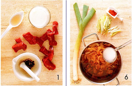 Vildtgryde med syrlig sauce